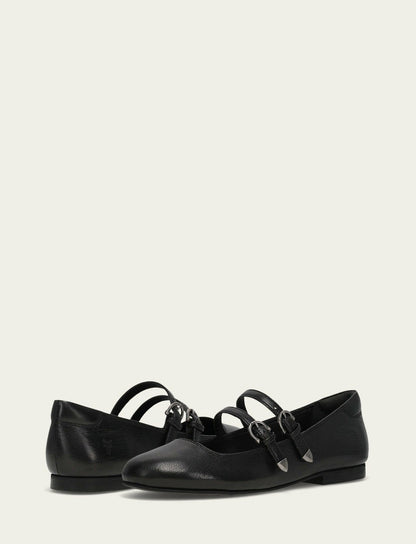 FRYE Women’s Black Carson Multi Mary Jane Flats