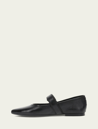 FRYE Women’s Black Heather Buckle Mary Jane Flats