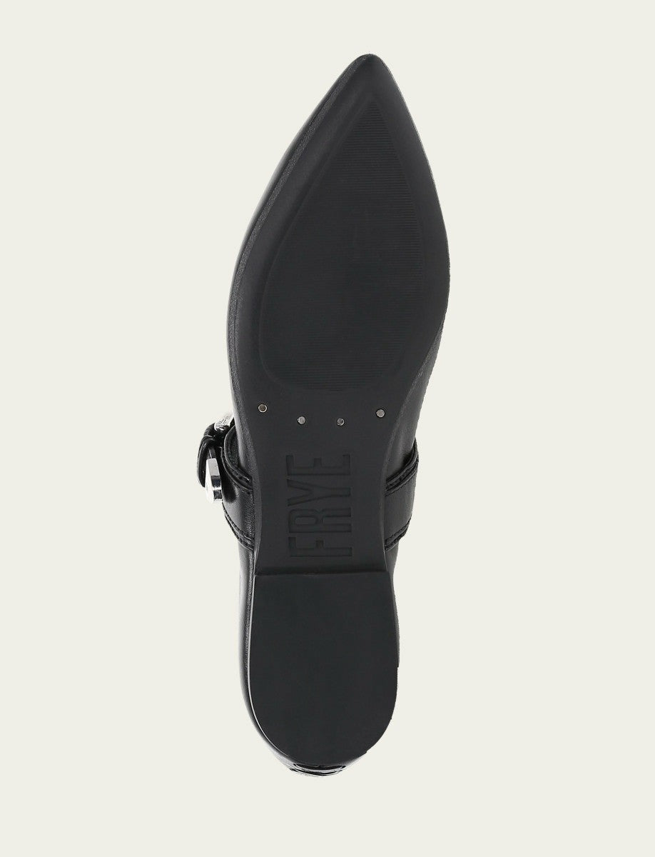 FRYE Women’s Black Heather Buckle Mary Jane Flats