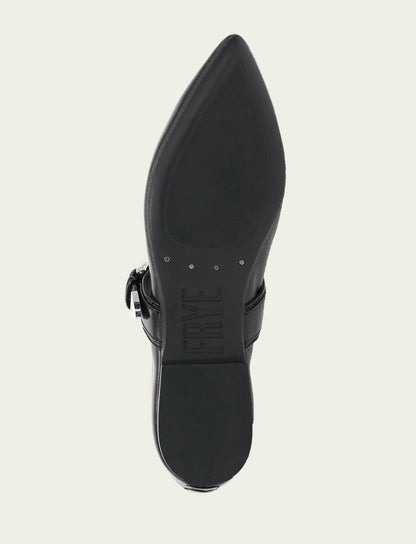 FRYE Women’s Black Heather Buckle Mary Jane Flats