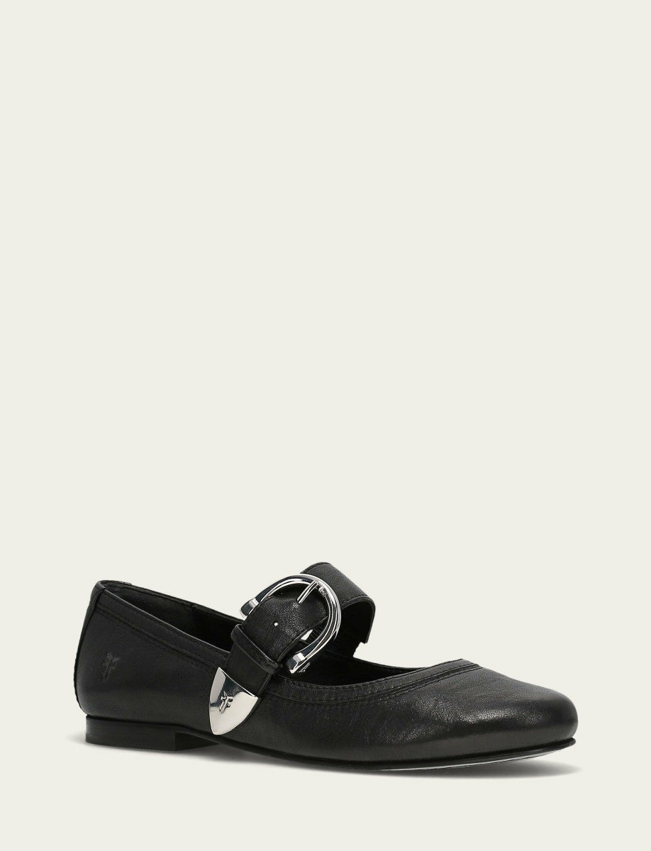 FRYE Women's Black Carson Mary Jane Flats