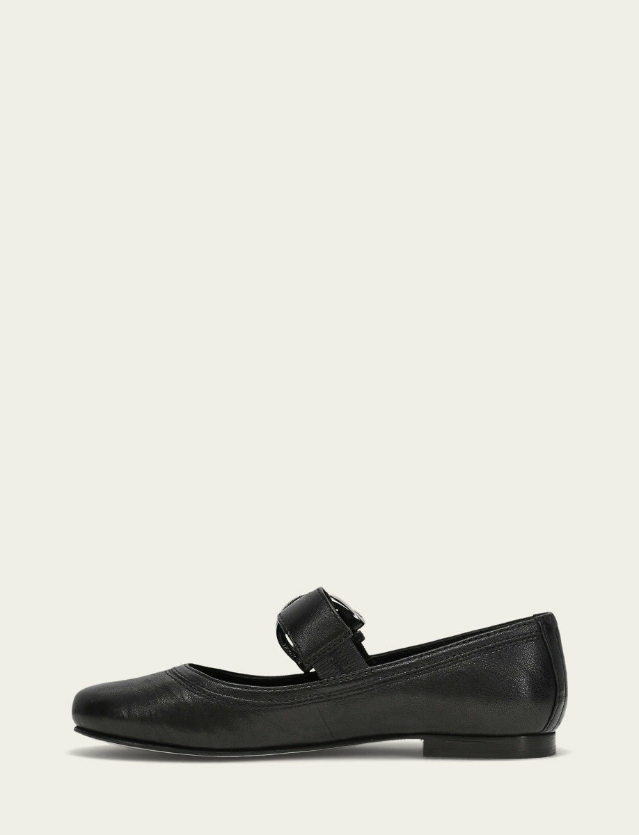 FRYE Women's Black Carson Mary Jane Flats