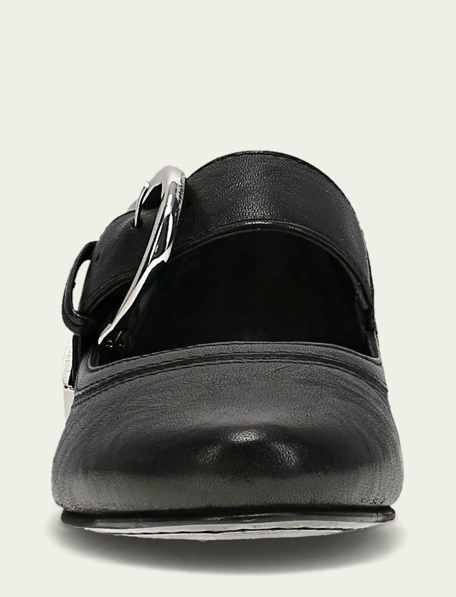 FRYE Women's Black Carson Mary Jane Flats