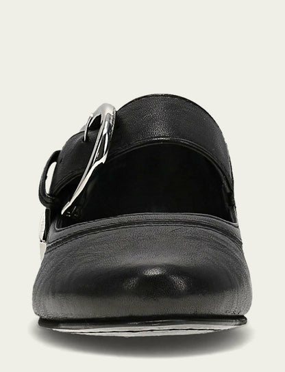 FRYE Women's Black Carson Mary Jane Flats