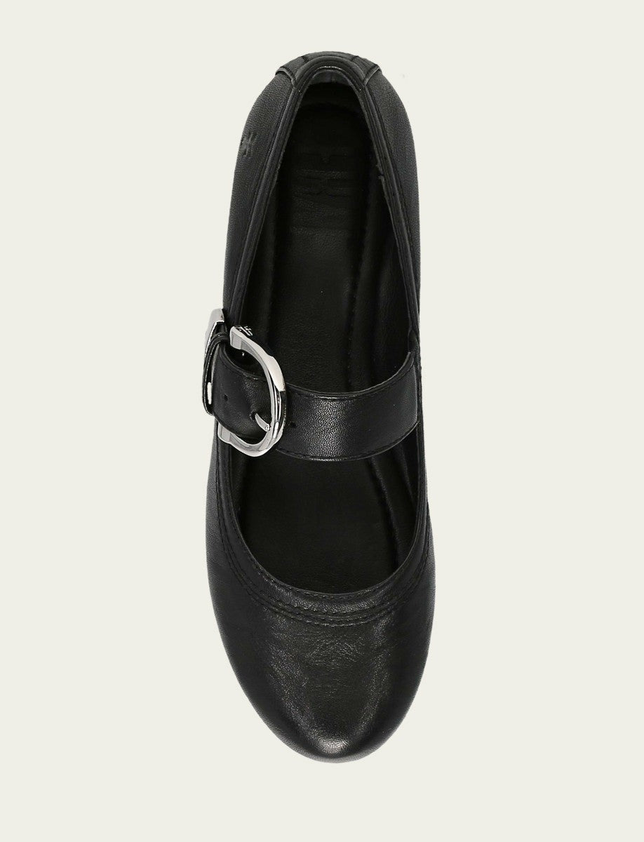 FRYE Women's Black Carson Mary Jane Flats