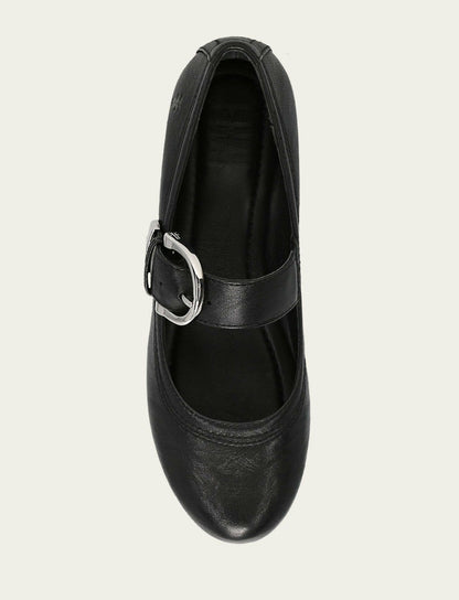 FRYE Women's Black Carson Mary Jane Flats