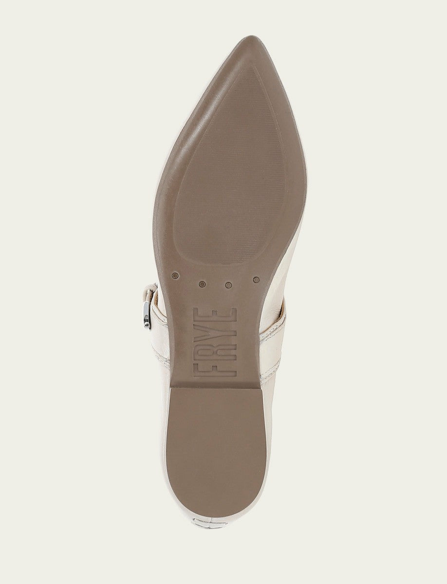 FRYE Women's Ivory Heather Buckle Mary Jane Flats