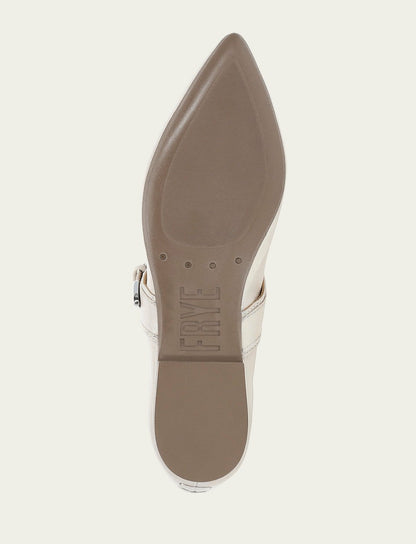 FRYE Women's Ivory Heather Buckle Mary Jane Flats