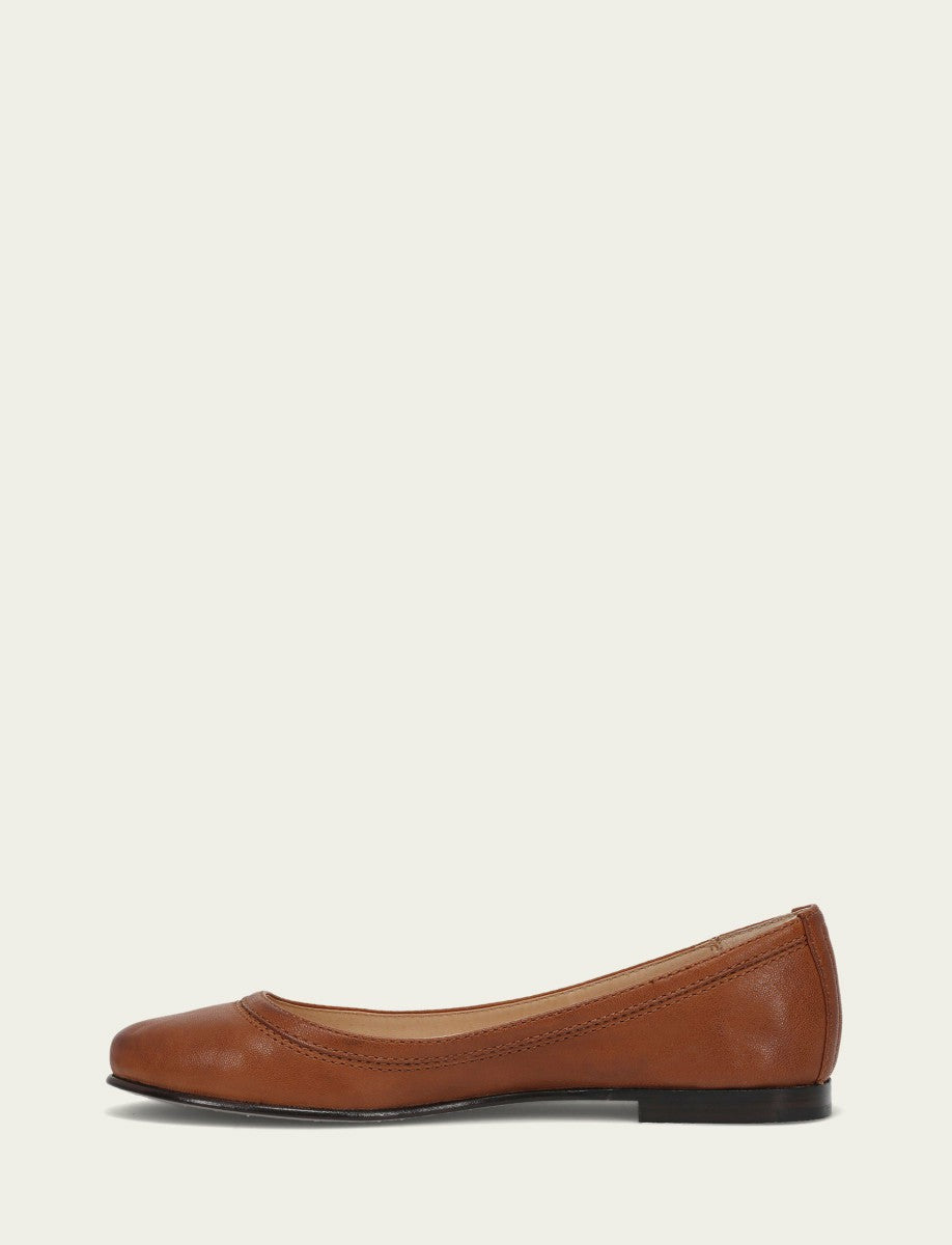 FRYE Women’s Cognac Carson Ballet Flats