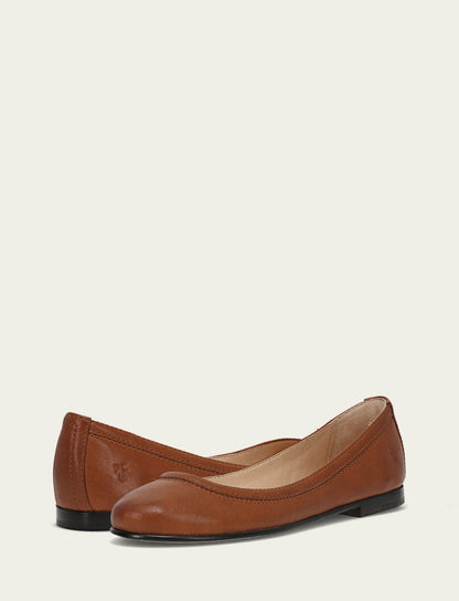 FRYE Women’s Cognac Carson Ballet Flats