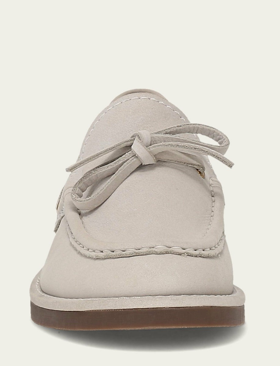 FRYE Women’s Ivory Leather Harper One Eye Tie Boat Shoes