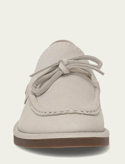 FRYE Women’s Ivory Leather Harper One Eye Tie Boat Shoes