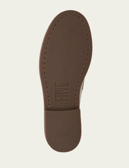 FRYE Women’s Ivory Leather Harper One Eye Tie Boat Shoes