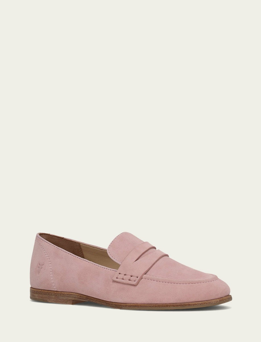 FRYE Women’s Soft Pink Faith Suede Loafers