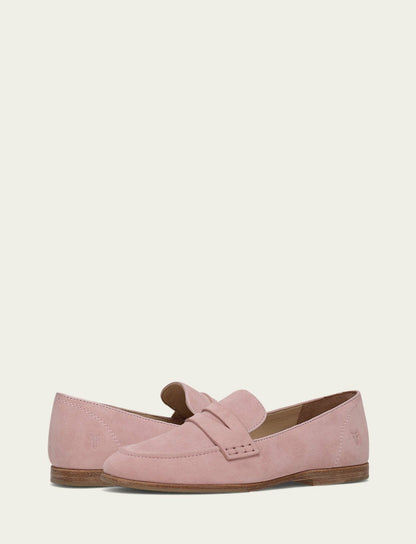 FRYE Women’s Soft Pink Faith Suede Loafers