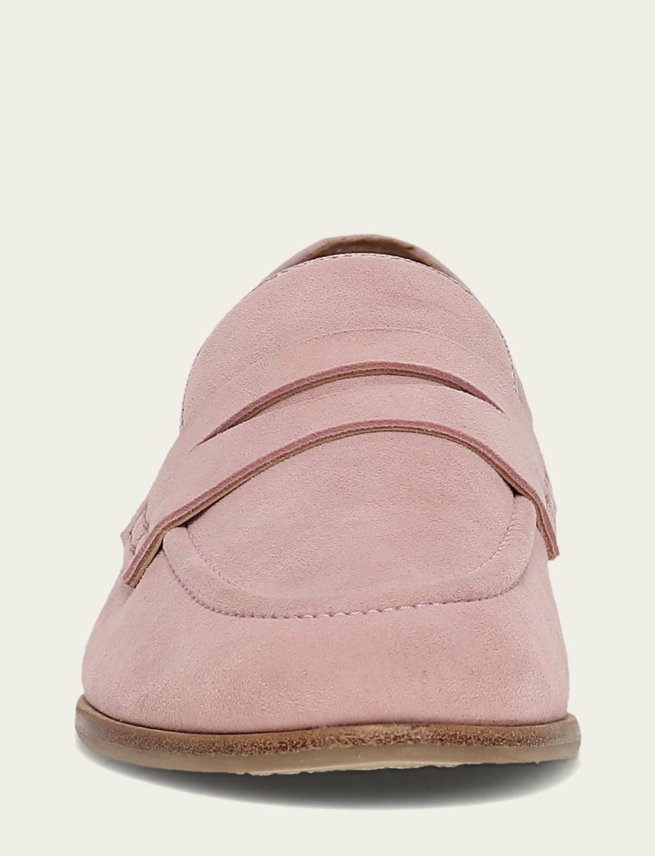 FRYE Women’s Soft Pink Faith Suede Loafers
