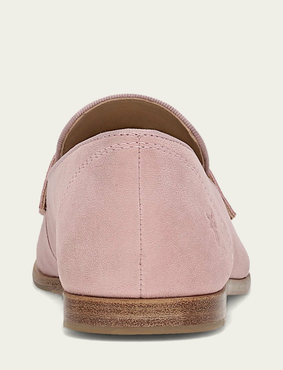 FRYE Women’s Soft Pink Faith Suede Loafers