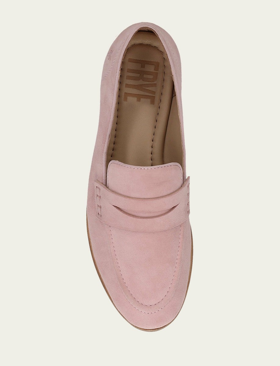 FRYE Women’s Soft Pink Faith Suede Loafers