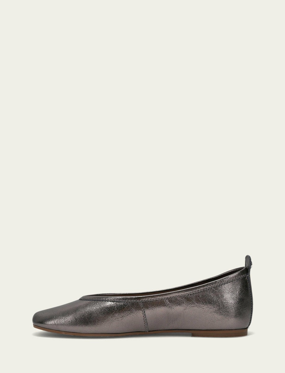 FRYE Women’s Platinum Hayley Ballet Flats