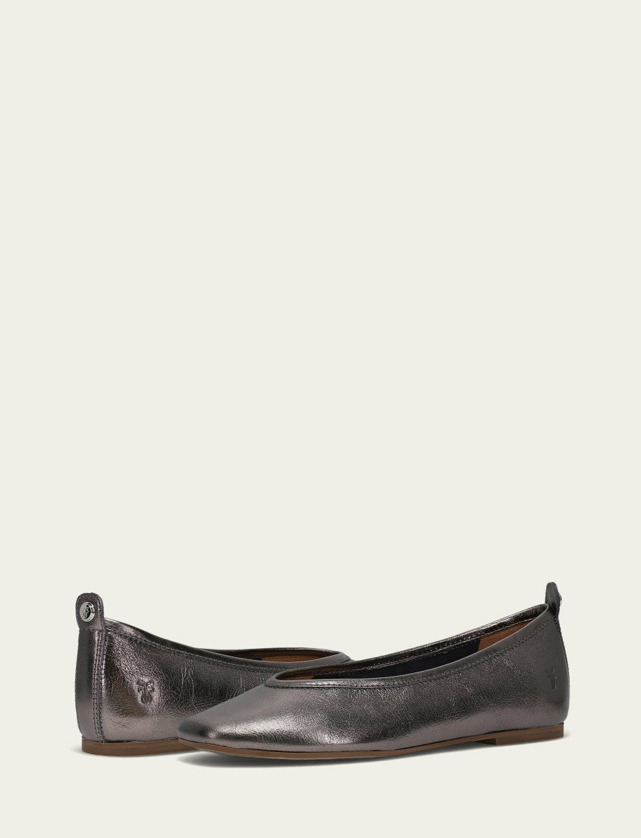FRYE Women’s Platinum Hayley Ballet Flats