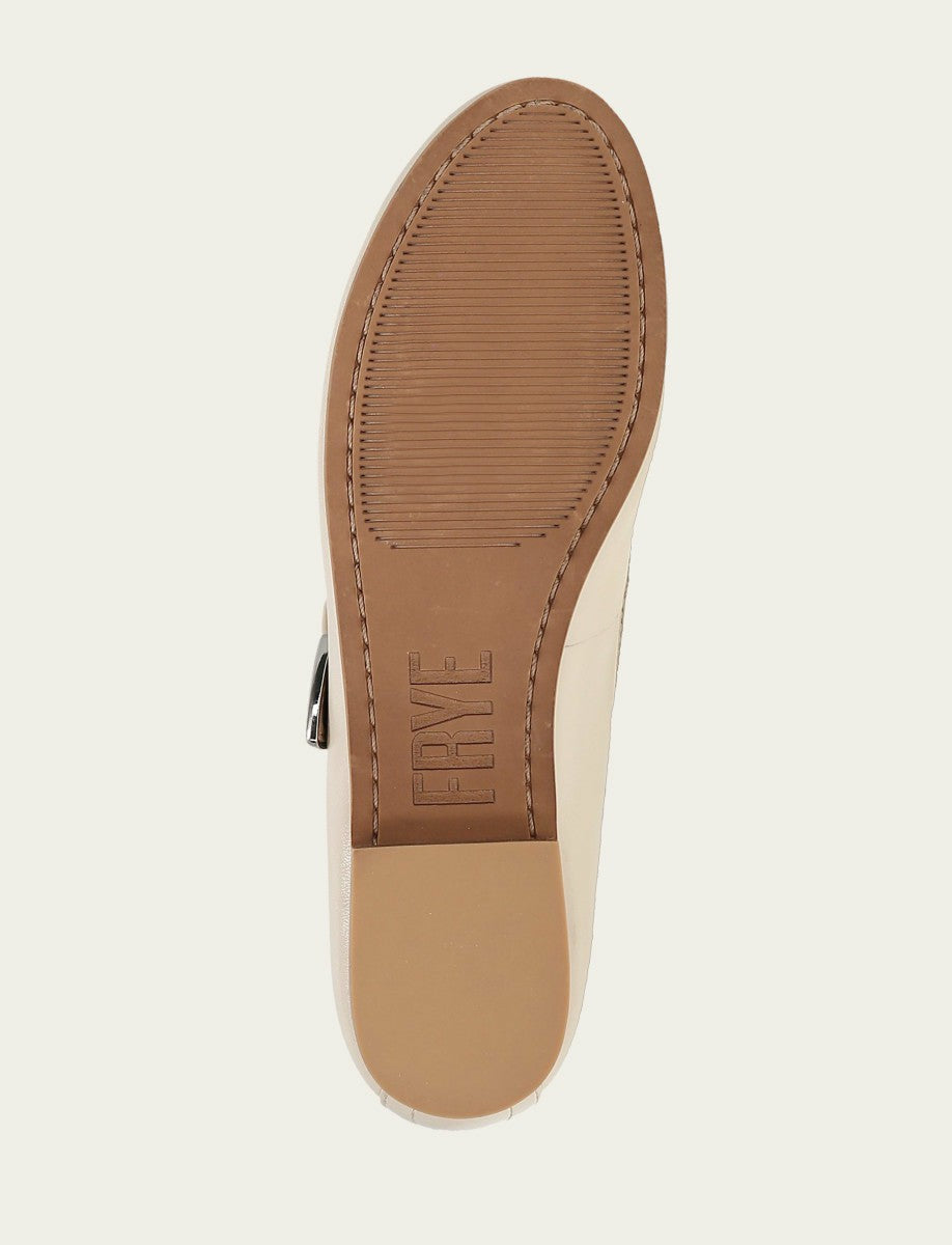 FRYE Women's Ecru Carson Mary Jane Flats