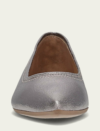 FRYE Women’s Platinum Heather Ballet Metallic Flats