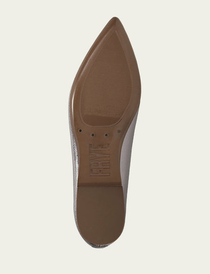 FRYE Women’s Platinum Heather Ballet Metallic Flats