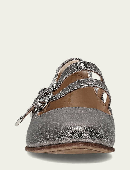 FRYE Women’s Gunmetal Carson Multi Mary Jane Flats