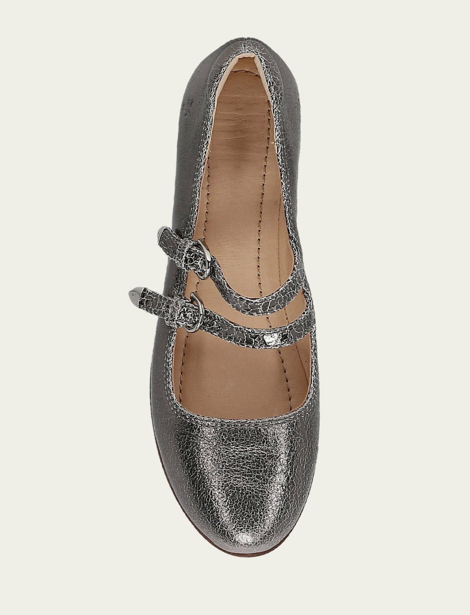 FRYE Women’s Gunmetal Carson Multi Mary Jane Flats
