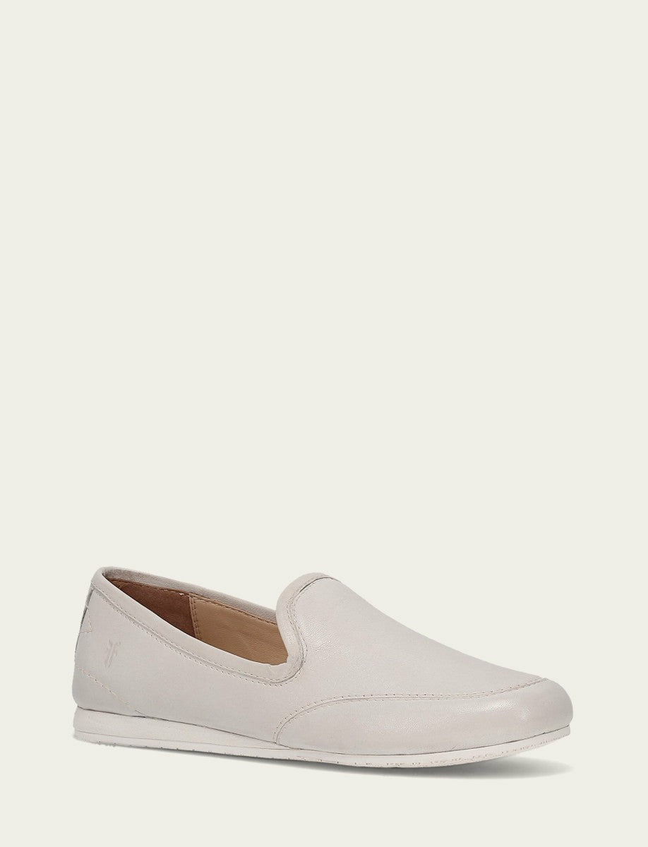 FRYE Women’s Ivory Smooth Leather Sofie Slip On Flats