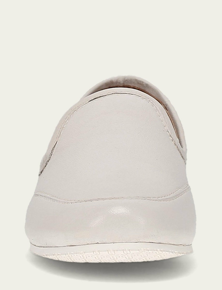 FRYE Women’s Ivory Smooth Leather Sofie Slip On Flats