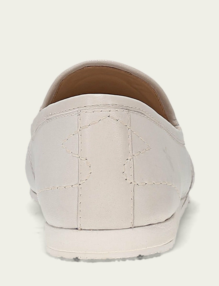 FRYE Women’s Ivory Smooth Leather Sofie Slip On Flats