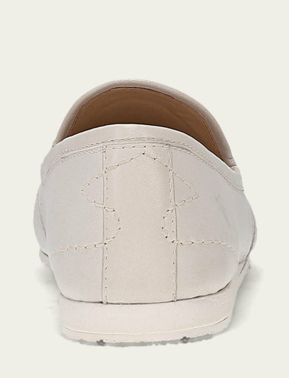 FRYE Women’s Ivory Smooth Leather Sofie Slip On Flats
