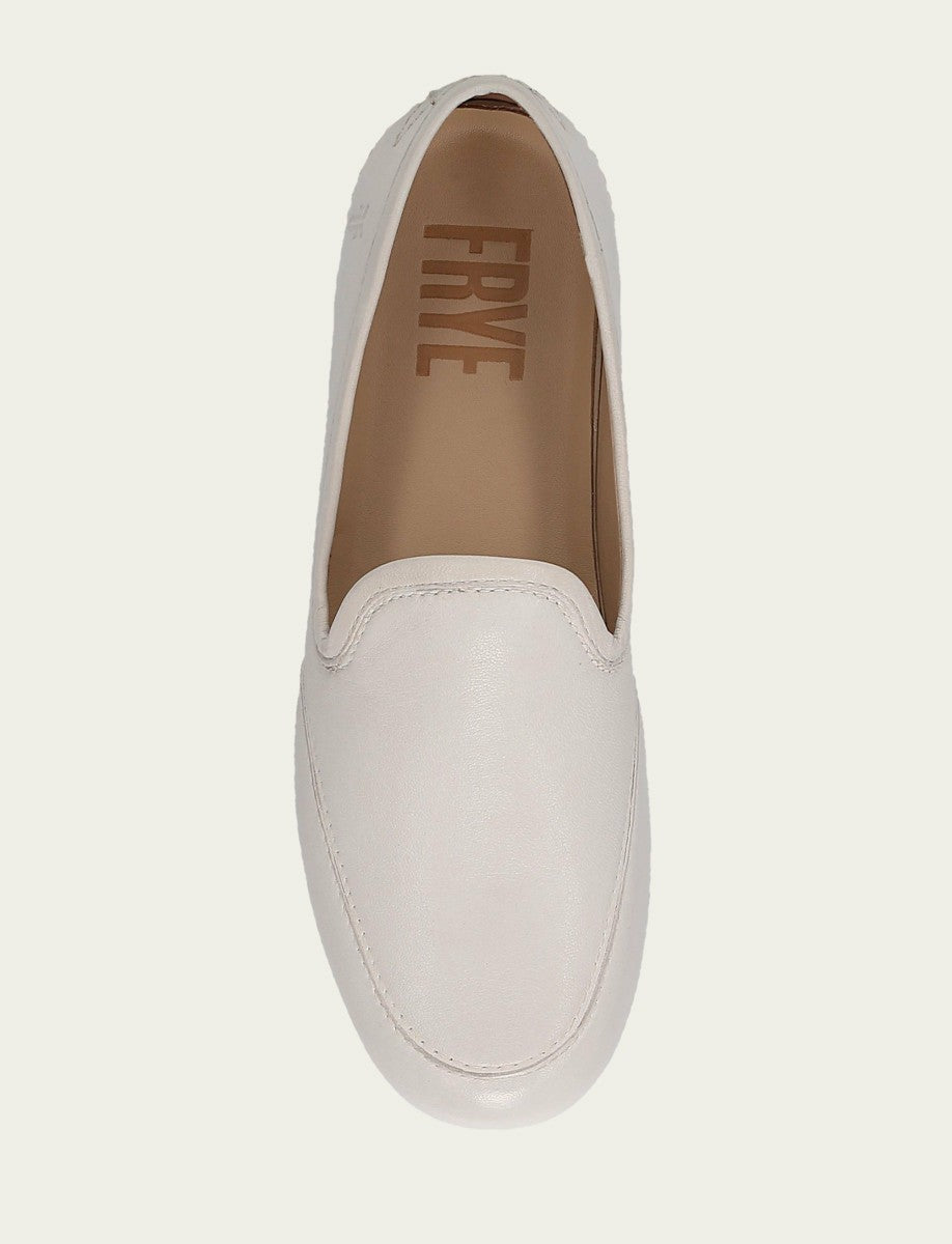 FRYE Women’s Ivory Smooth Leather Sofie Slip On Flats