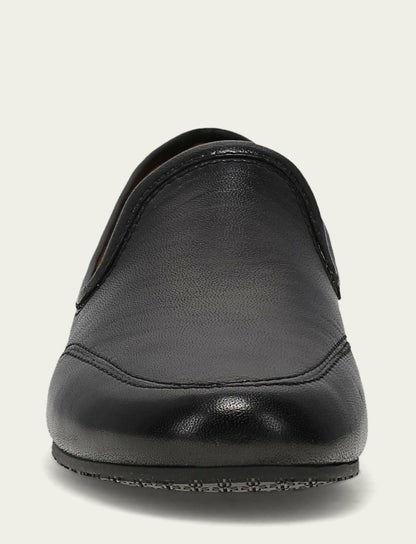 FRYE Women’s Black Leather Sofie Slip On Flats