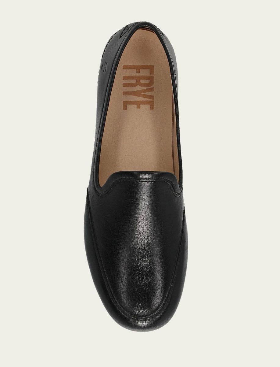 FRYE Women’s Black Leather Sofie Slip On Flats