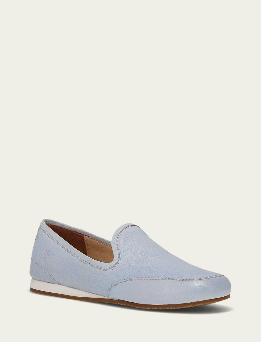 FRYE Women’s Blue Smooth Leather Sofie Slip On Flats