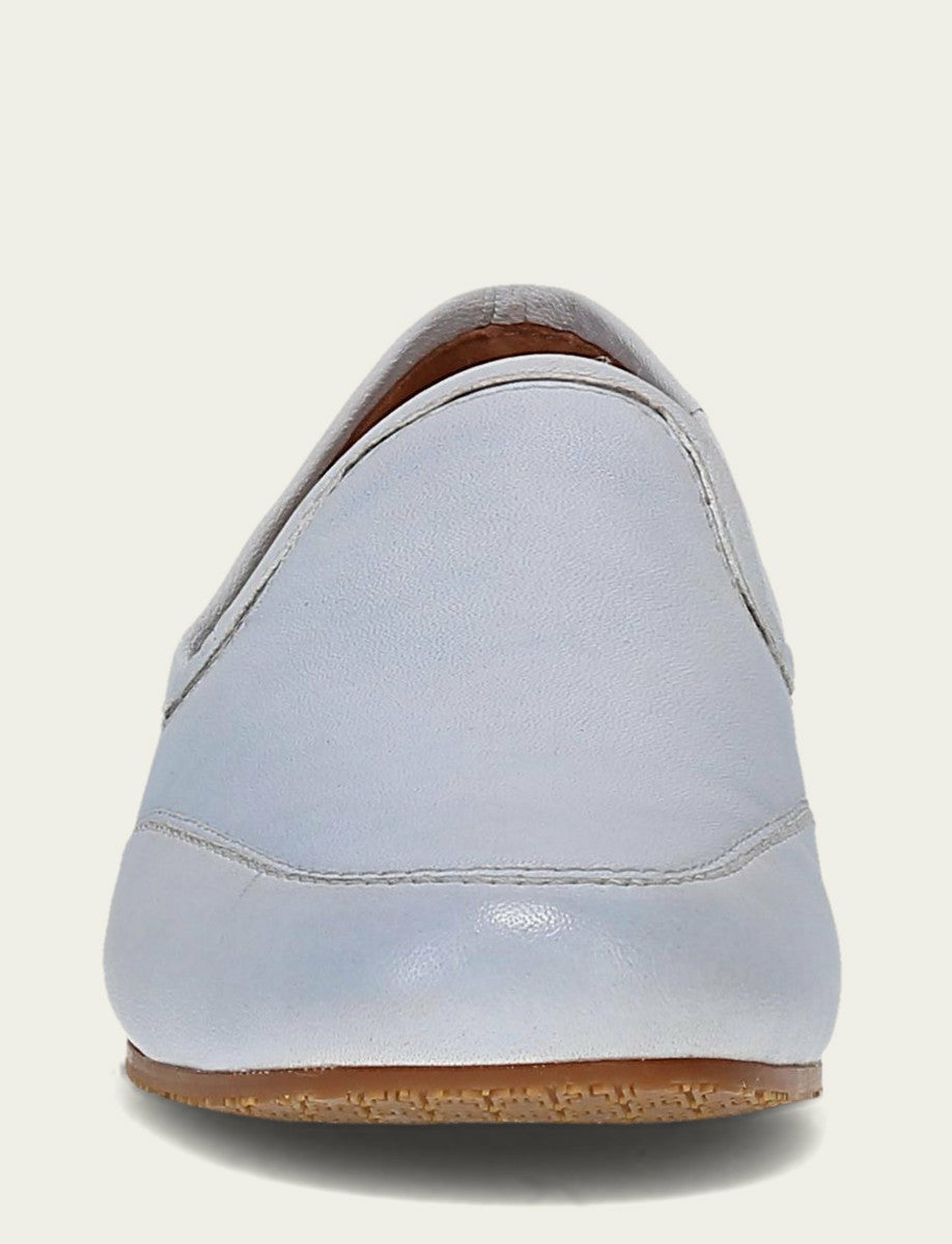FRYE Women’s Blue Smooth Leather Sofie Slip On Flats
