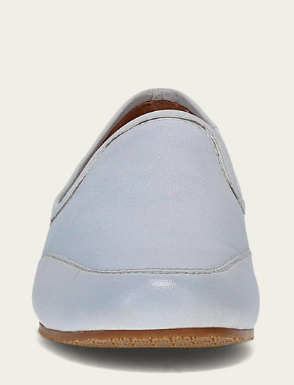 FRYE Women’s Blue Smooth Leather Sofie Slip On Flats