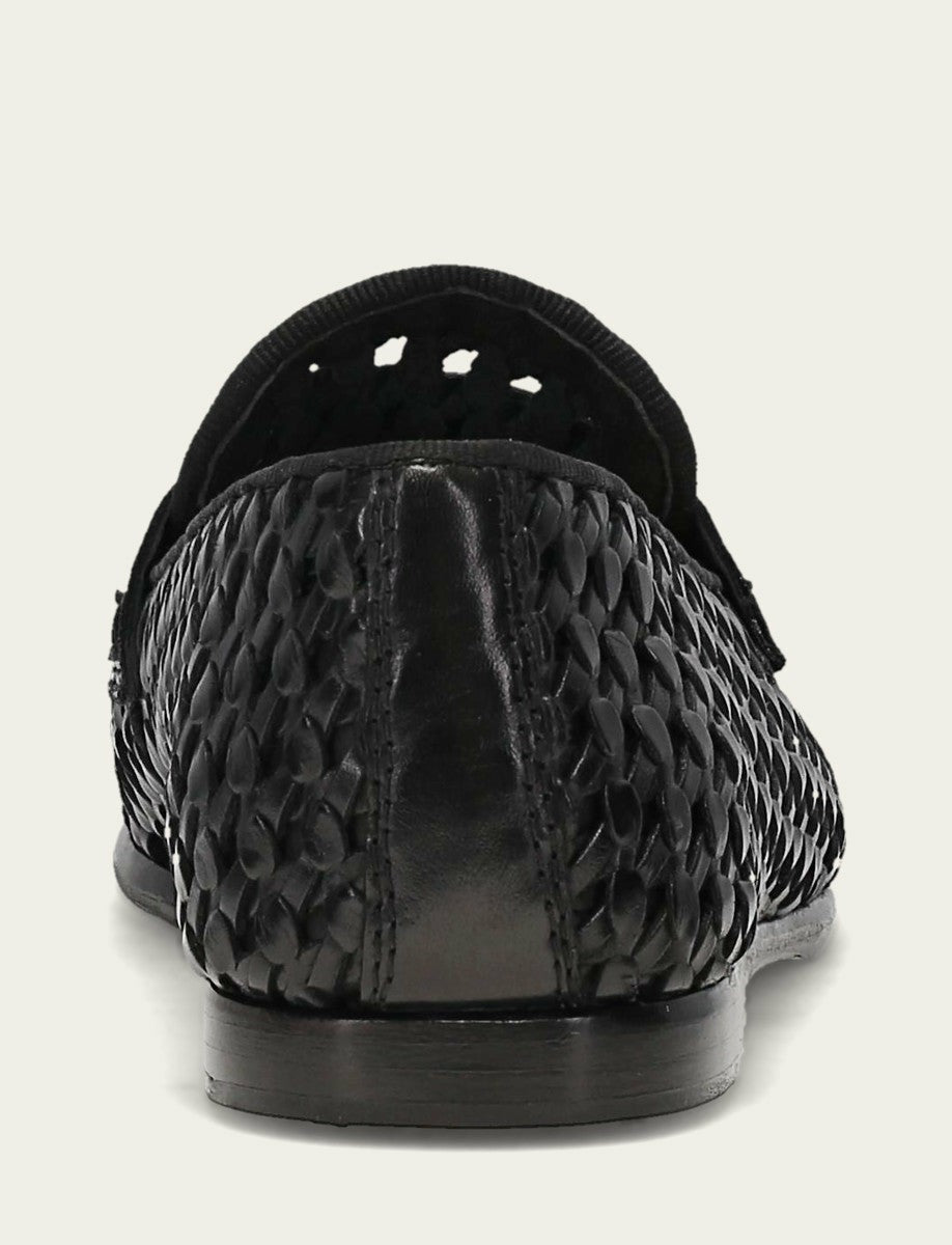 FRYE Women’s Black Faith Woven Leather Loafers