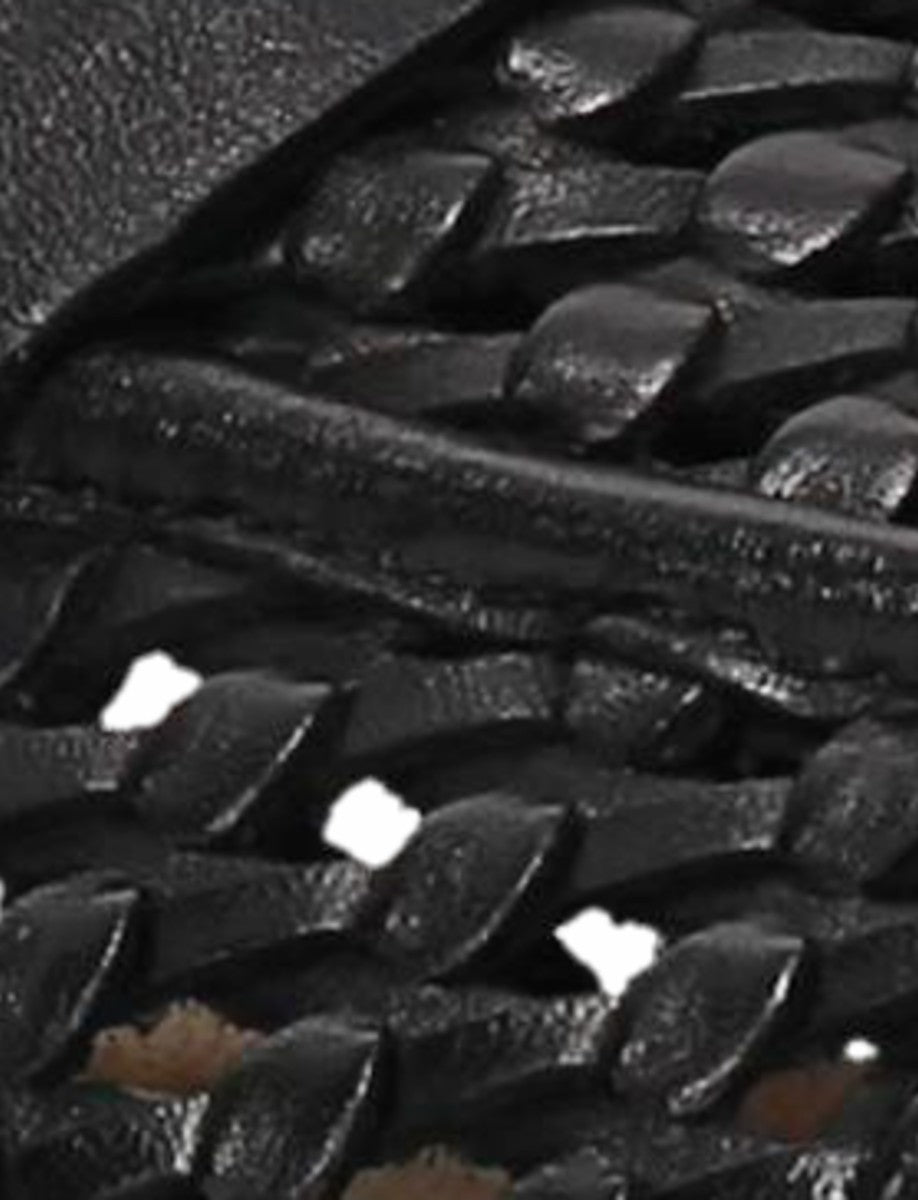 FRYE Women’s Black Faith Woven Leather Loafers