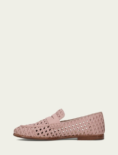 FRYE Women’s Cameo Rose Faith Woven Leather Loafers