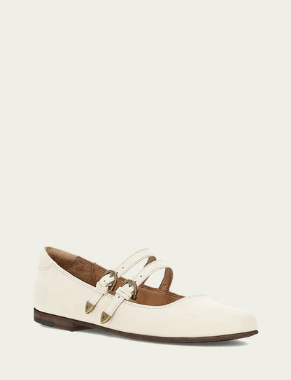 FRYE Women's Ecru Carson Multi Mary Jane Shoe