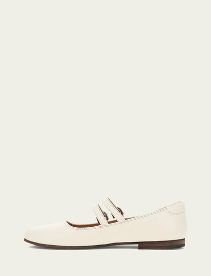 FRYE Women's Ecru Carson Multi Mary Jane Shoe