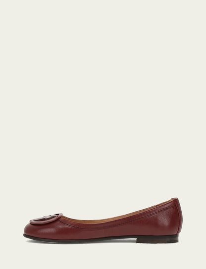FRYE Women's Cranberry Carson Logo Ballet Shoe