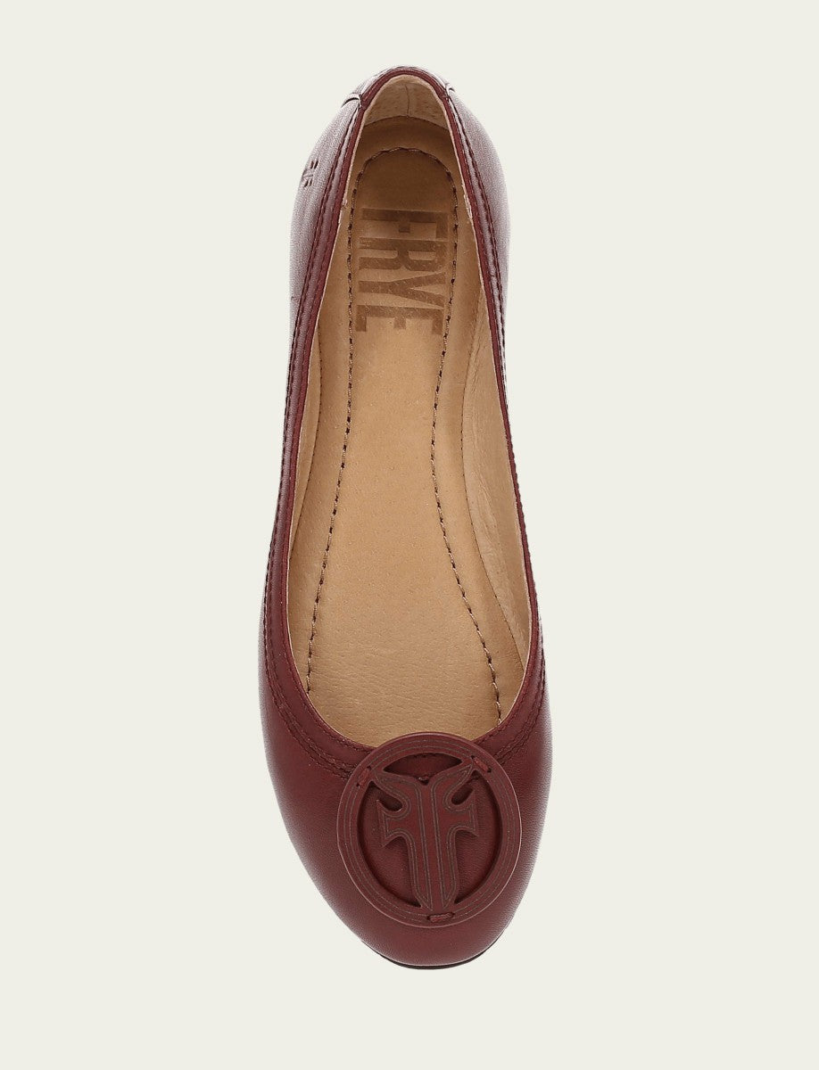 FRYE Women's Cranberry Carson Logo Ballet Shoe