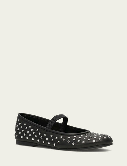 FRYE Women's Black Emma Studded Mary Jane Shoe