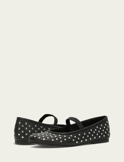 FRYE Women's Black Emma Studded Mary Jane Shoe