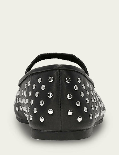 FRYE Women's Black Emma Studded Mary Jane Shoe