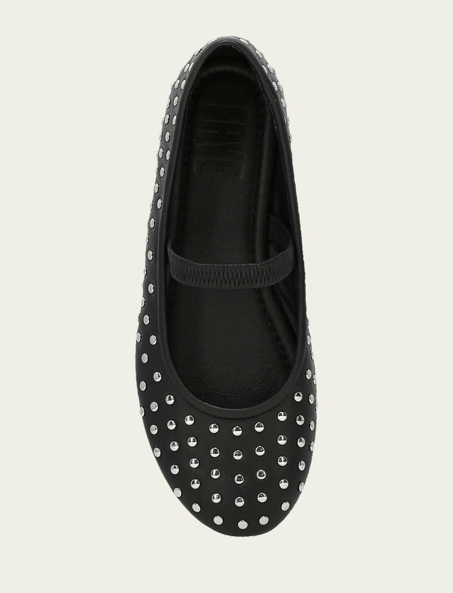 FRYE Women's Black Emma Studded Mary Jane Shoe